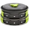 2021 High Quality Outdoor Fast Thermal Conductivity Tableware Mess Kit Kettle Cup Pot Set for Camping Hiking Picnic Travel Cookware Set