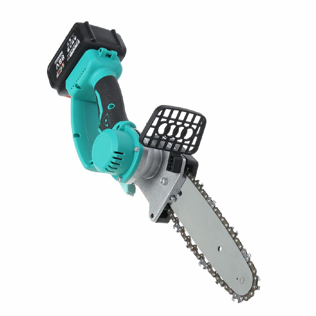 Mini Cordless Portable One-Hand Saw Woodworking Electric Chain Saw Wood Cutter High Hardness Wear-Resistant Chain 88V/198V 1280W