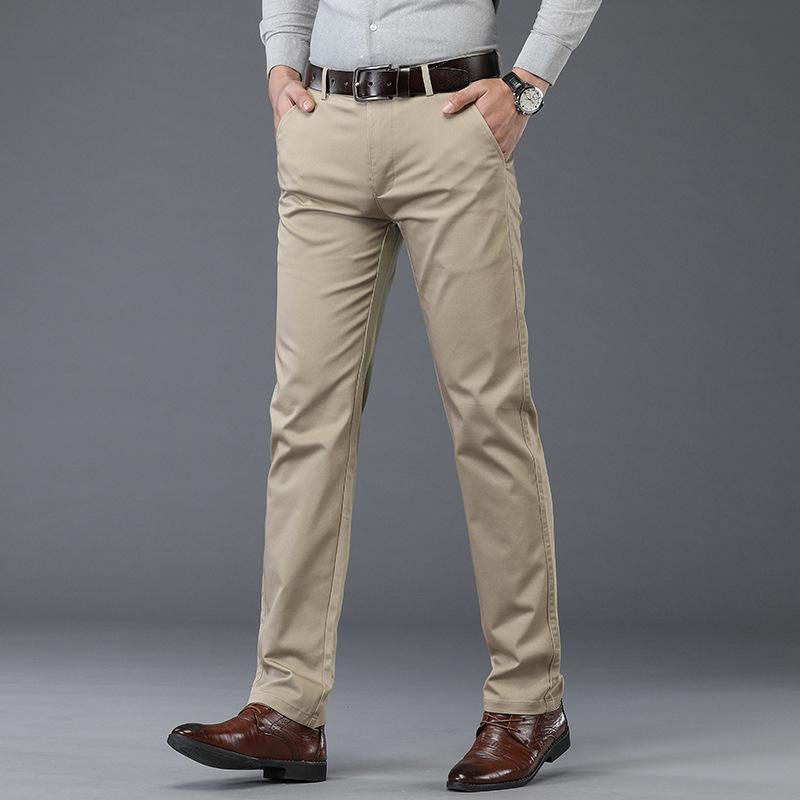 

Spring And Autumn Casual Pants Business Men S Wear Middle-Aged Dad S Long Pants Loose Straight-Leg Work Pants For Men New Style 40