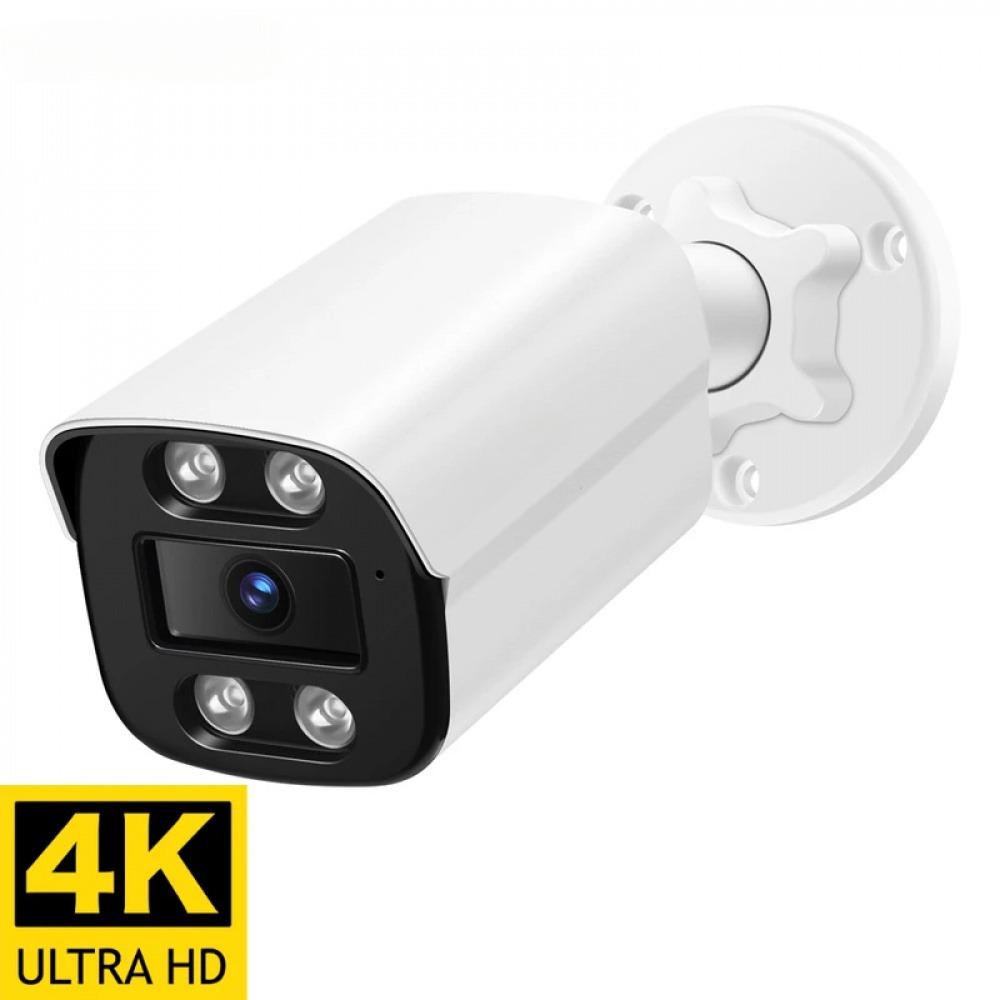 4K 8MP IP H.265 2.8mm Camera Outdoor Audio AHD Wide Angle AI Humanoid detection Home CCTV Surveillance Camera