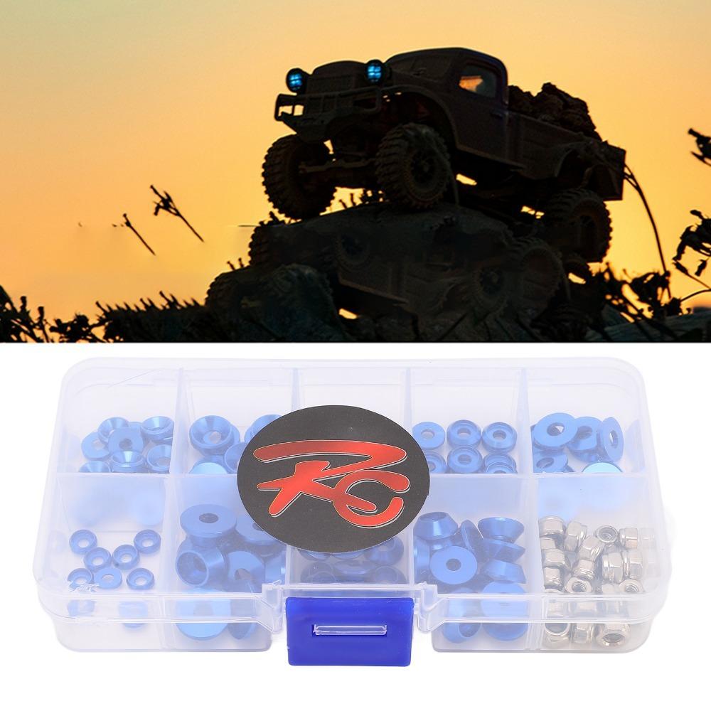 1/10 1/8 Scale RC Cars Screw Kit M2.5/M3/M4 Round Head Gasket Durable Cup Head Screw  For RC Hobby