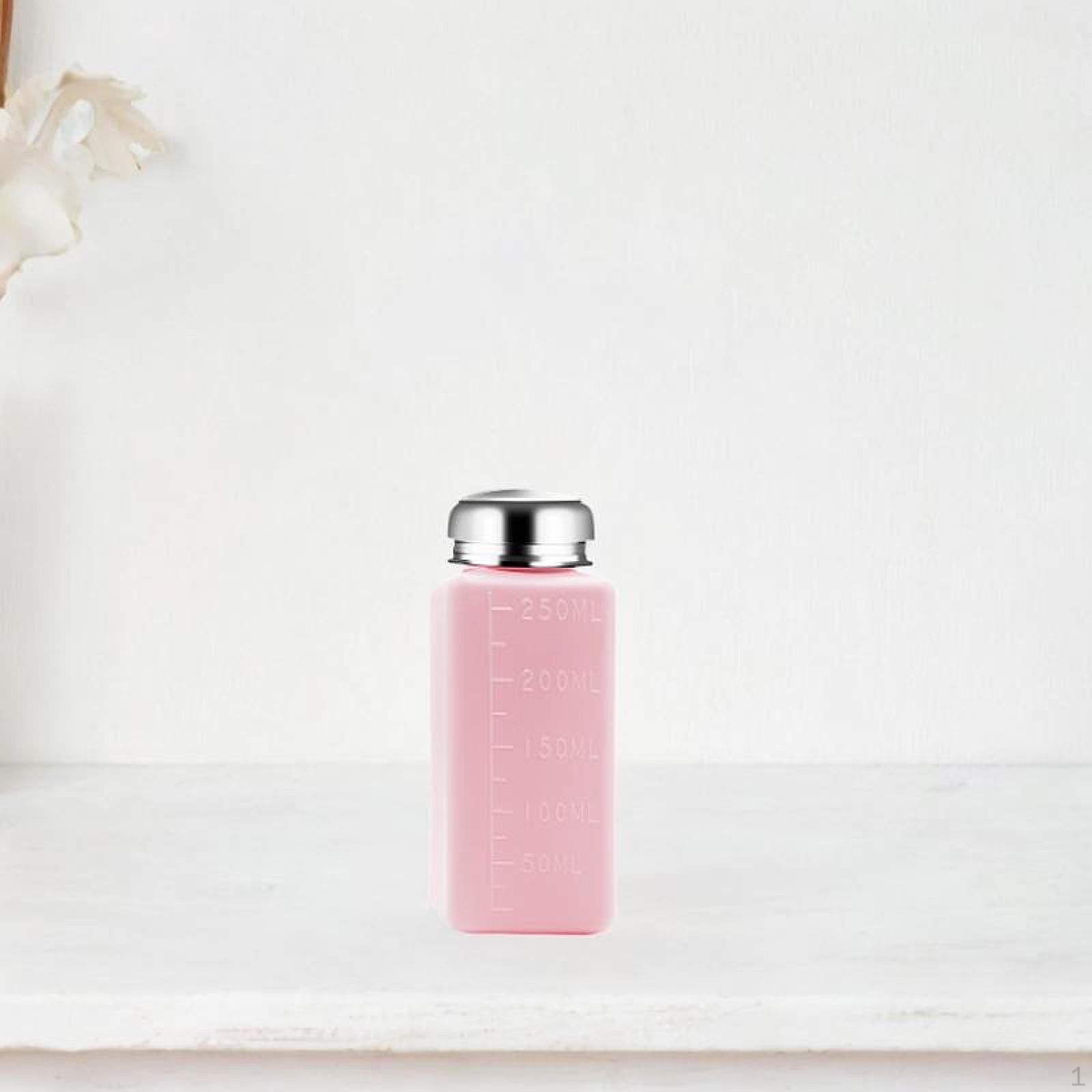 

Пляшка-дозатор з помпою для зняття лаку, Контейнер для ручного накачування, Багатоцільове зберігання, Натискний pink 250ml