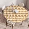 60/90/120Cm Round Table Cover Waterproof Oil-Proof Tablecloth Elastic Fitted Round Table Cover for Kitchen Dining Wedding Party