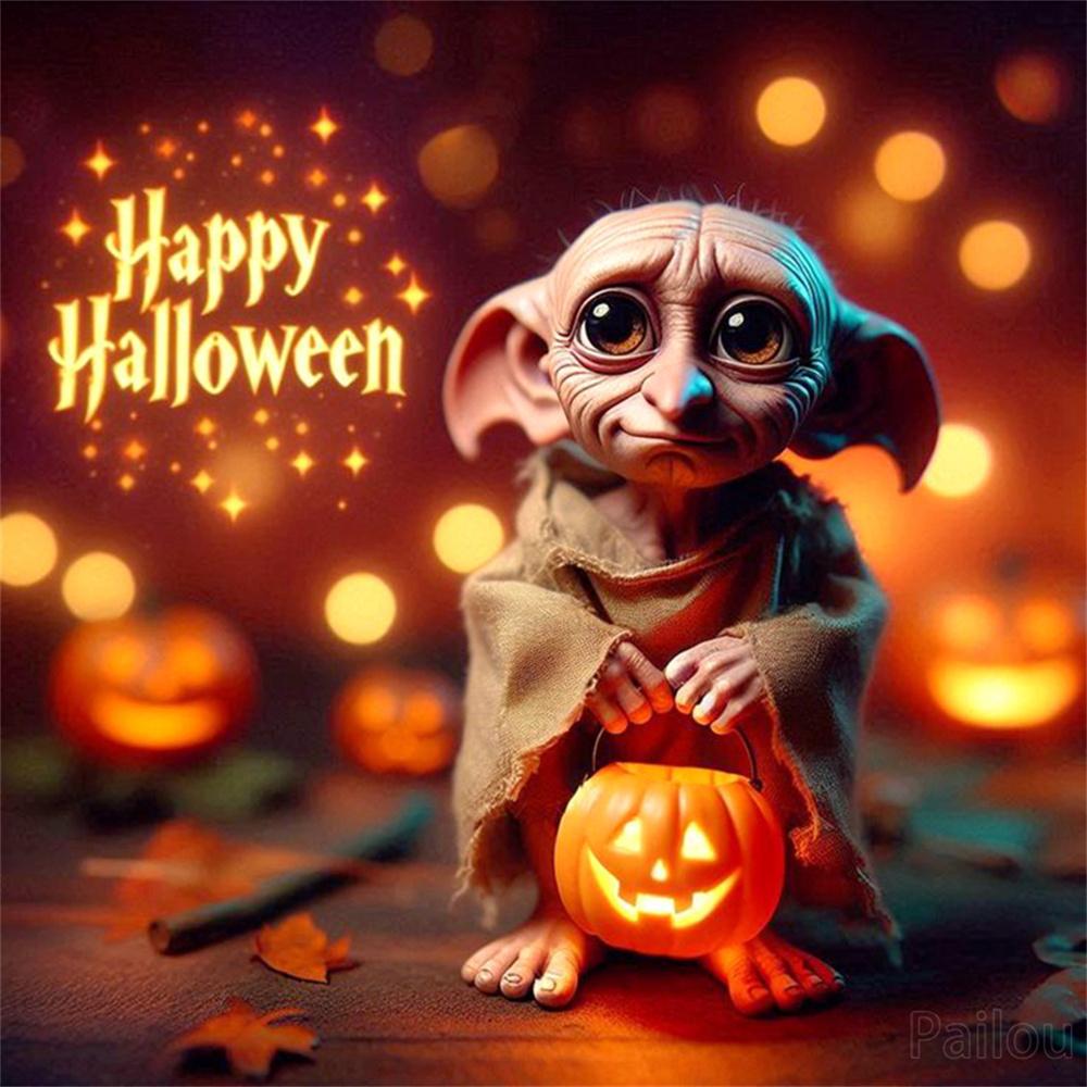 Halloween Dobby Elf Lord Voldemort 5D DIY Diamantmalerei Kunst Fantasy Severus Snape Magische Welt Kreuzstich Mosaik Heimdekoration