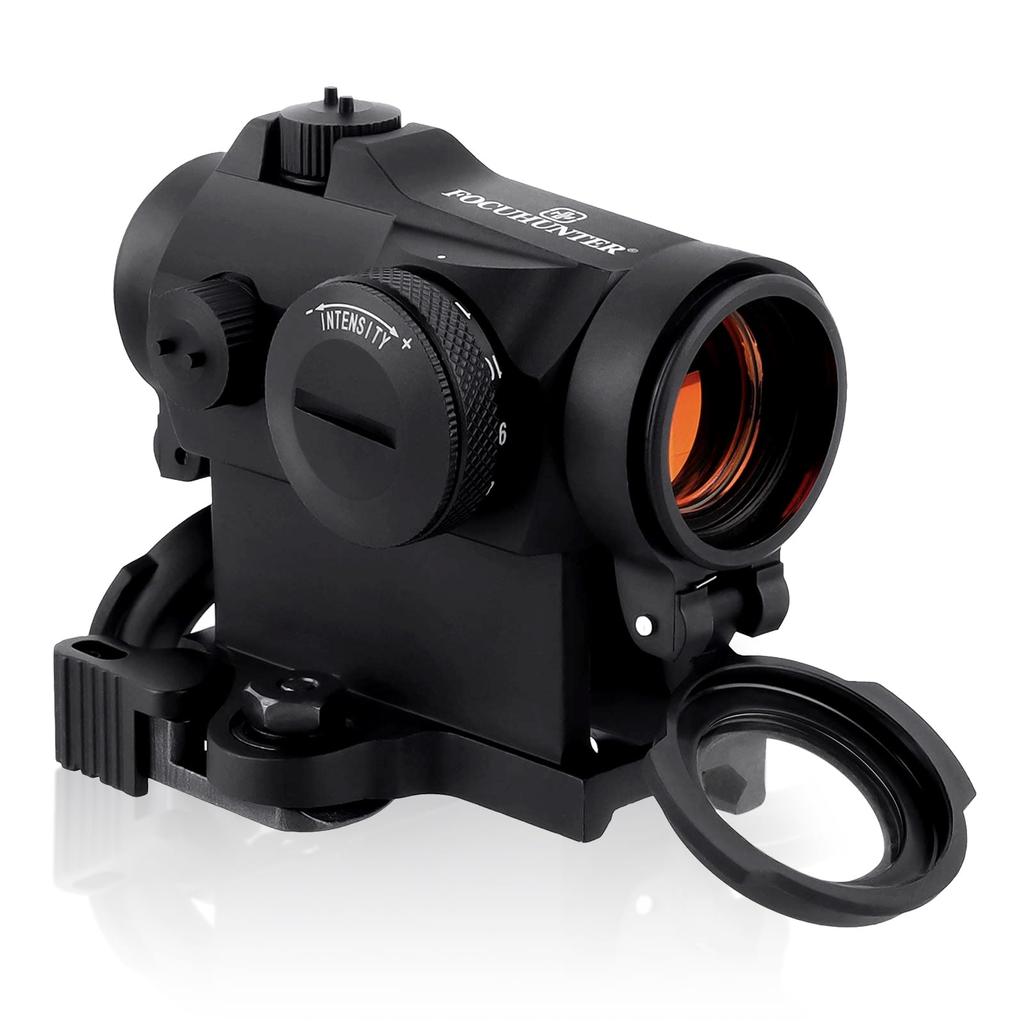 FOCUHUNTER 1x24 Magnification Monocular Camera Finder Red Dot Sight Riflescope with Lens Cap and Mount Adapter, Compact Telescope