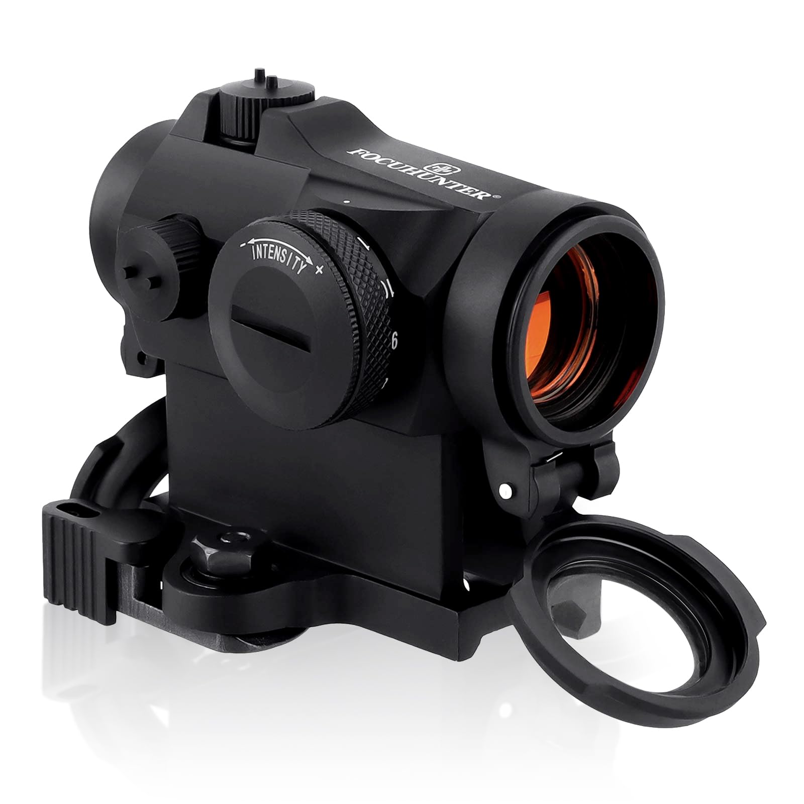 

FOCUHUNTER 1x24 Збільшення Монокулярний Камера-Шукач Приціл з Червоною Точкою Оптичний Приціл з Кришкою Об єктива та Адаптером Кріплення, Компактний Телескоп