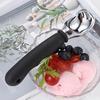 Ice Cream Spoon with Release Device Cookie Spoon for Baking 304 Stainless Steel Ice Cream Spoon Kitchen Supplies