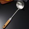 Anti-scald Stainless Steel Wok Spatula Long Handle Rice Spoon Ladle Cooking Shovel  Restaurant