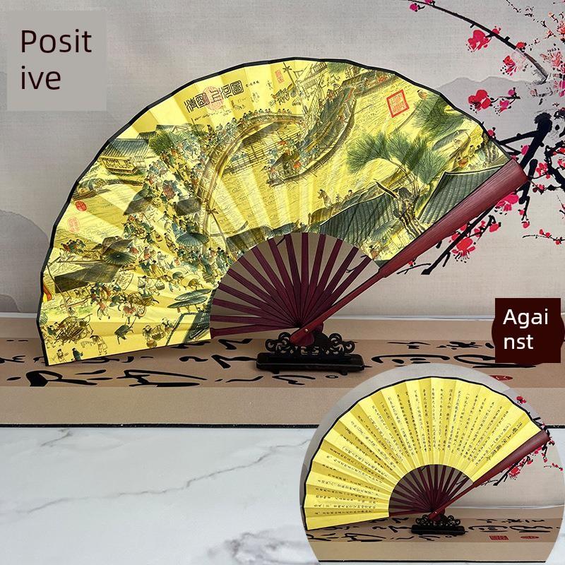 Silk Cloth Fans, Blank Folding Fans, , Custom Drawing and Calligraphy Fans, Men's Chinese Style, Ancient Style, Advertising, Calligraphy Fan, White