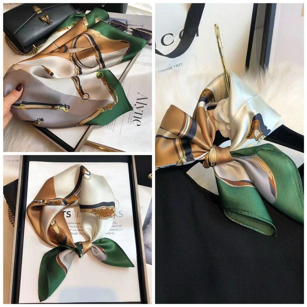 Eleganti Foulard di Seta da Donna Con Centinaia di Camicie, Assistenti di Volo, Decorazione Professionale, Protezione del Collo, Foulard, 70 Foulard Quadrati Piccoli.