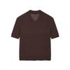 LESS 2025 Summer Straight-Fit Short Sleeve Knit Polo Shirt