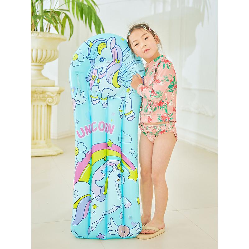Xiao Lu Inflatable Surfboard Children's Floating Water Toy Ride-on Float Bed For Swimming Training Pink Mermaid
