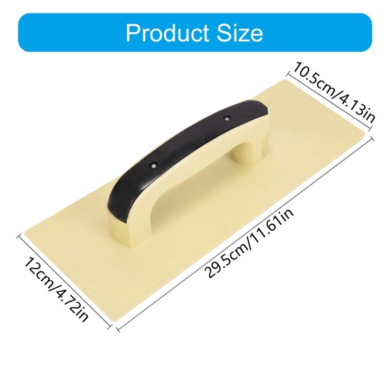 Großer Kunststoffspachtel Gehärtetes Flachbrett für Zement Mauerwerkswerkzeug Waschbrett-Design Komfortable Langzeitnutzung im Bau