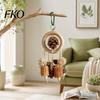 Parrot Biting Toy Chew Toy, Pine Cone Corn Cob Bird Rattan Ball Cage Accessories for Conure Foraging Parakeet Cockatiel Budgie