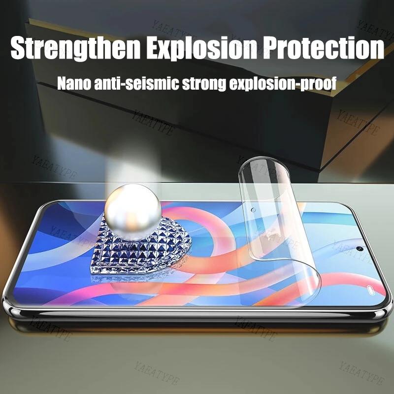 Película De Hidrogel Para Xiaomi Redmi 12 4g/5g, 5 Peças, Protetores De Tela Note 12 12s 12t 12r 12 Pro Plus, Filme Frontal De Telefone