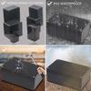 Junction Box, Zulkit Project Box IP65 Waterproof Outdoor Box ABS Plastic Electrical Boxes Electronic Enclosure Black 4.5 X 3.5 X 2.2 Inch(115 X 90 X