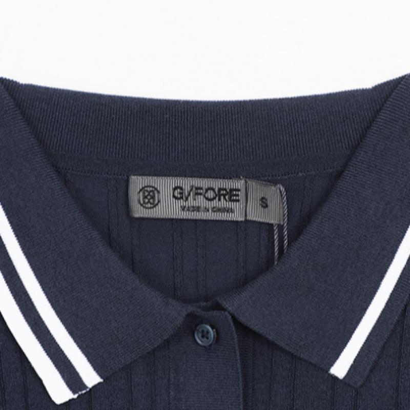 Genuine Zippor Women S Cotton Blend Ribbed Sweater Polo