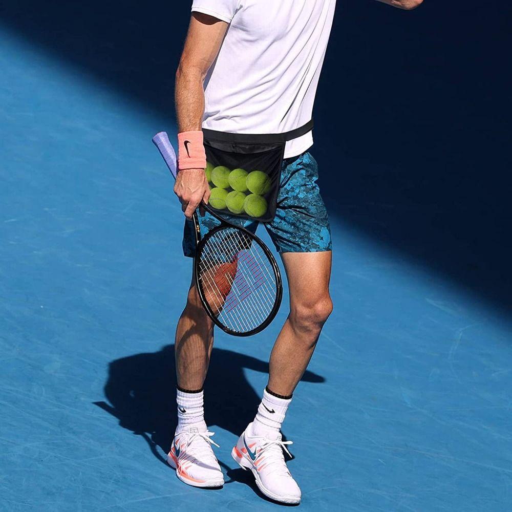 Large Capacity Golf Ball Storage Waist Bag Mesh Pouch Tennis Ball Holder  Outdoor Sport