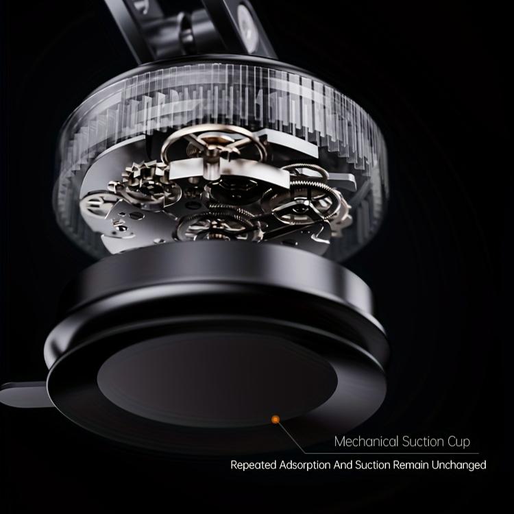 Suction Cup Phone Holder Car Vacuum Magnetic Mount 360° Metal Stand with Adjustable Directional Strong Magnetic Force Compact and Convenient Bracket