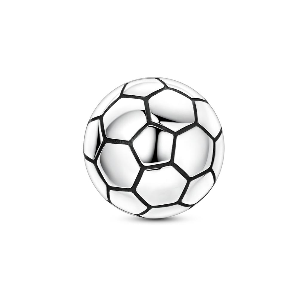 925 Silver Charms Beads Sport Basketball Football Tennis Volleyball Golden Pendant Fit Women Girl Fine Jewelry