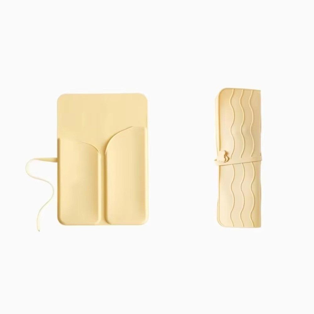 Portable Curling Iron Storage Bag Silicone Multi-Function Hair Perming Stick Case Heat Protection Hair Straight Iron Organizer