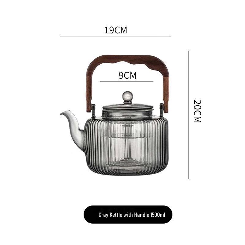 

Shangqi Striped Starry Sky Glass Tea Kettle & Steamer