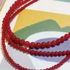 standingfish red jade necklace(4mm)