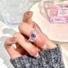 S925 Silver Natural Topaz Ring, Adjustable, Non-fading, Elegant Crystal Jewelry for Women