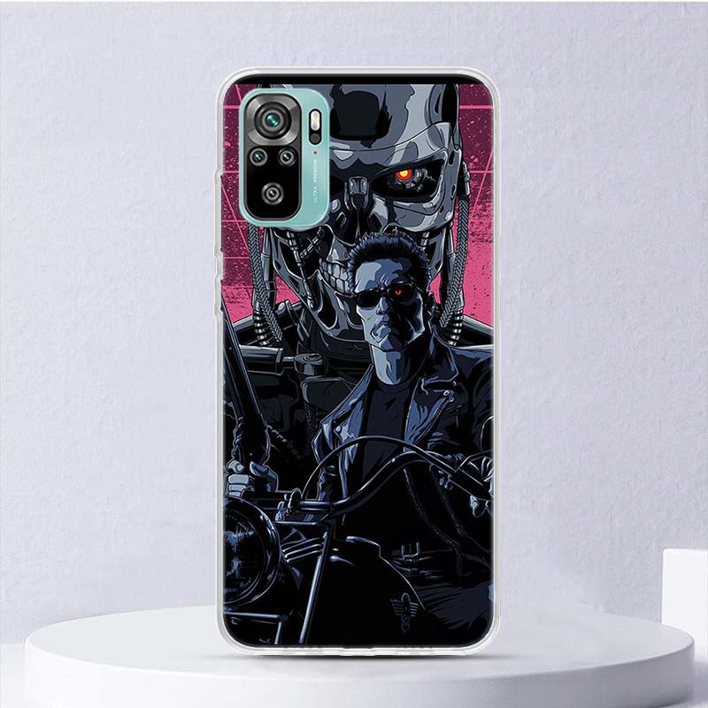 Arnold Schwarzenegger Terminator Soft Case For Xiaomi Redmi Note 14 13 12S 11S 10S 12 Pro Plus Phone Cover 11 10 11E 11T Note14