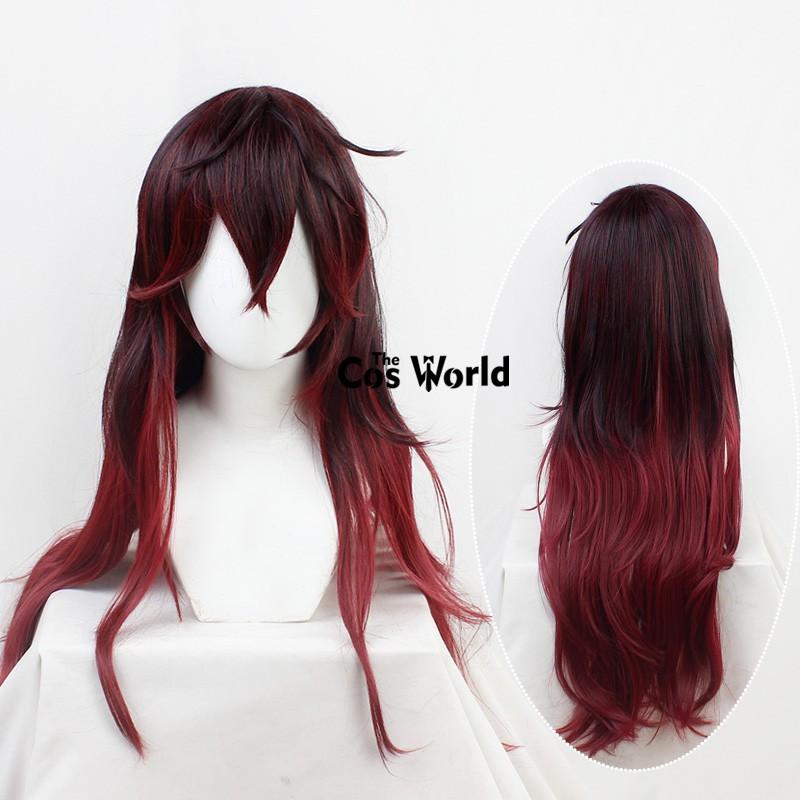 Kamado Tanjiro Halloween Anime Cosplay Wigs Fiber Heat Resistant Synthetic Hair + Wig Cap