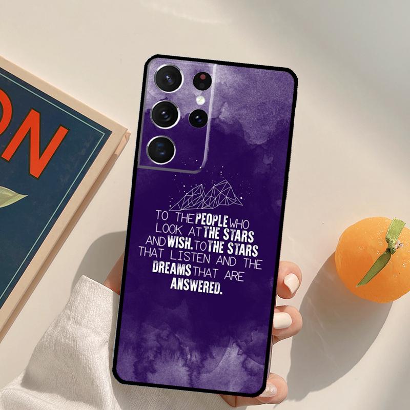 A Court of Mist Fury Sarah J Maas Phone Case For Samsung Galaxy S23 S26 Ultra S20 S21 S22 S24 S25 S10 Plus S25 FE Back Cover