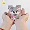 HUIQIBAO Cute Pet Dog Cat Micro Model Building Block Kids Mini City Cartoon Animal Diamond Bricks Educational Toys Children Gift