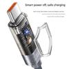 Intelligent Auto Power Off 100W USB C to USB C Charging Cable Clear Views Aluminum PVC Construction