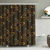 Vibrant Boho Floral Shower Curtain Luxurious Pattern Bath Decoration for Bathroom Decorations