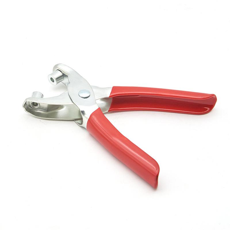 Single Hole Rivet and Eyelet Punch Pliers with Grommet Press