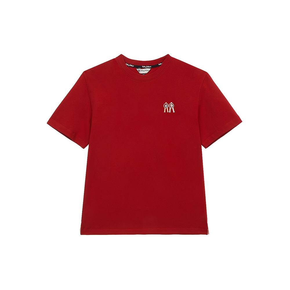 Rolling Roll Flag Deep Red Screen T-Shirt Deep Red/Deep Red