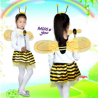 4Pcs/Set Princess Dress Up Trunk Set Gift Perfect Fitting Bee Butterfly Costumes with Foldable Wings for Girls