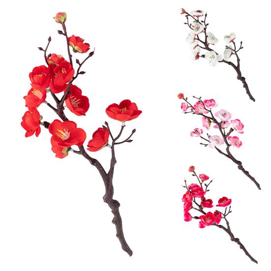 Artificial Wintersweet Picks UV Resistant Fake Plum Blossom Stem Home Office Wedding