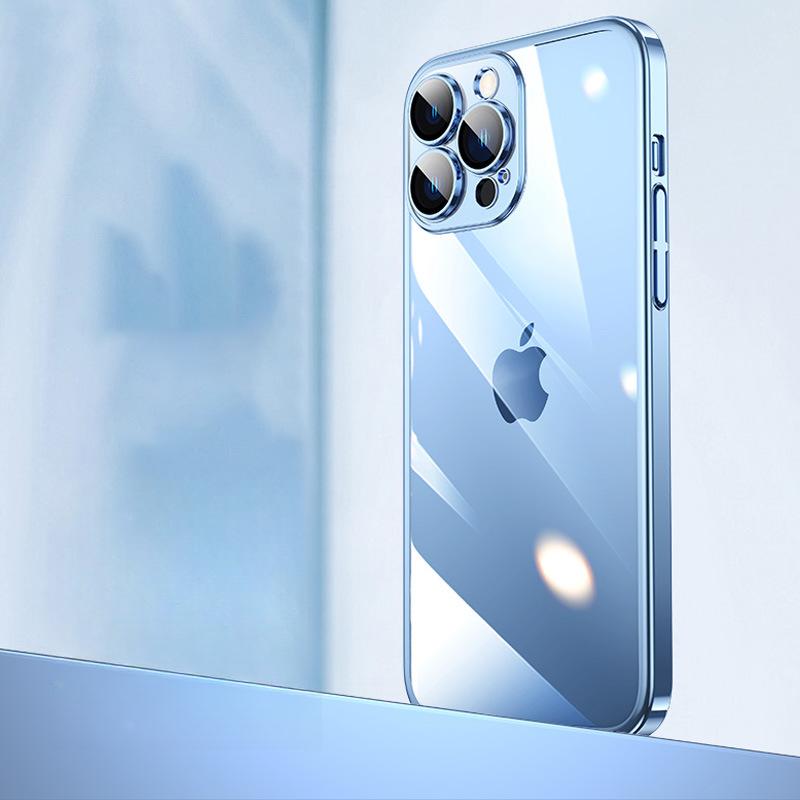 

Подходит для чехла для мобильного телефона Apple 16 Полностью закрывающий Простой ПК Гальванизированный Защитный чехол для iPhone 15 Promax Прозрачный 14/13 Жесткий iPhone16