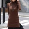 Fashion Winter Turtleneck T Shirt Women Long Sleeve Tunic Top Basic Elastic Camiseta