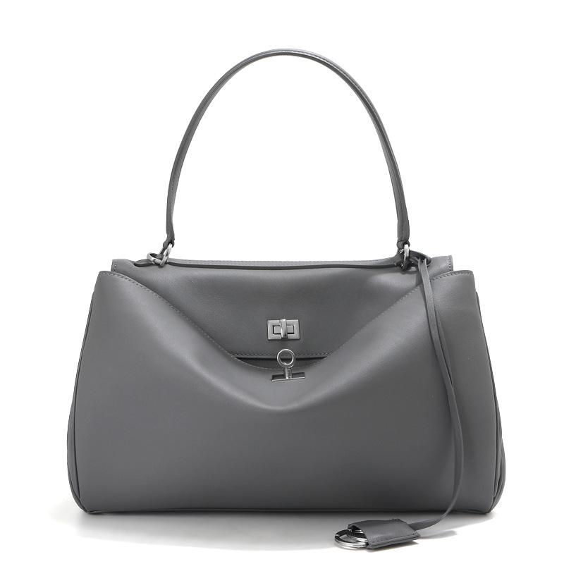 Custom Handmade Genuine Leather Womens Bag High-End Soft Cowhide Top Layer Leather Bag Single Strap Large Capacity Handbag