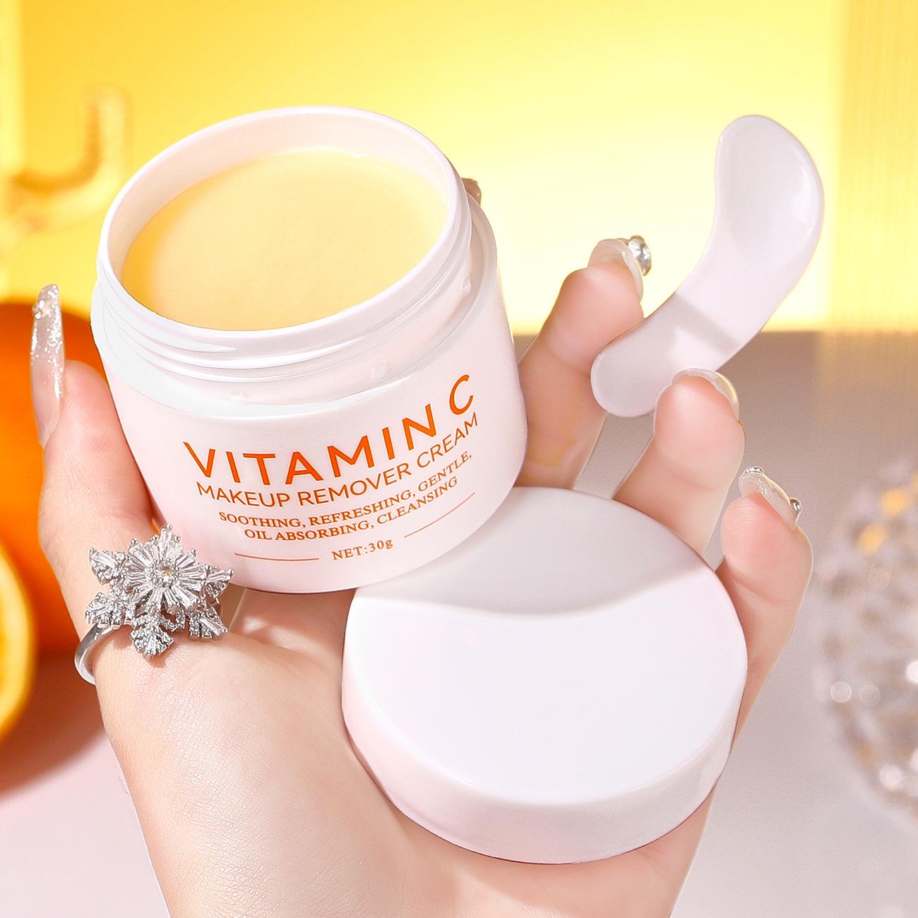 

Очищающий крем для снятия макияжа с витамином С для очищения лица 30g