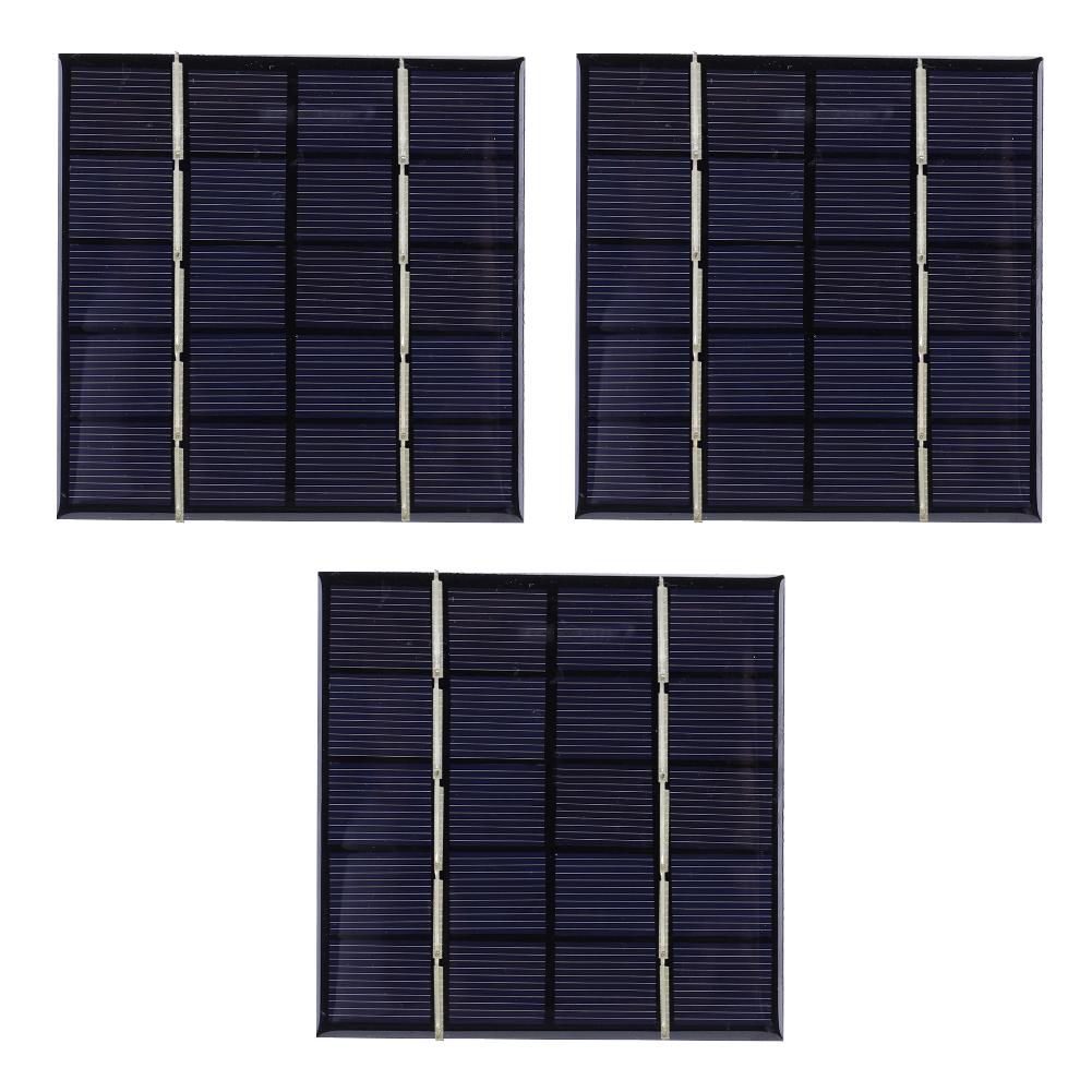 3/5Pcs 3W 5V Portable Solar Panel Photovoltaic Cells Solar Plate for 3.7V Battery 3-5V Battery/Phone Charger Solar Panel Charger
