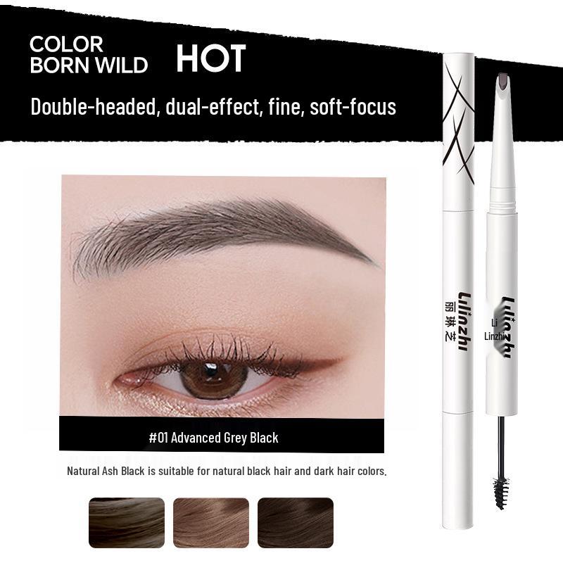 LilinZhi Dual-Ended Waterproof Smudge-Proof Ultra-Fine Brow Pencil 720mg