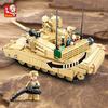 781PCS Military Series Model Building Block Toys M1A2 Tank Model Creative DIY Toy Assembled Building Blocks Kit