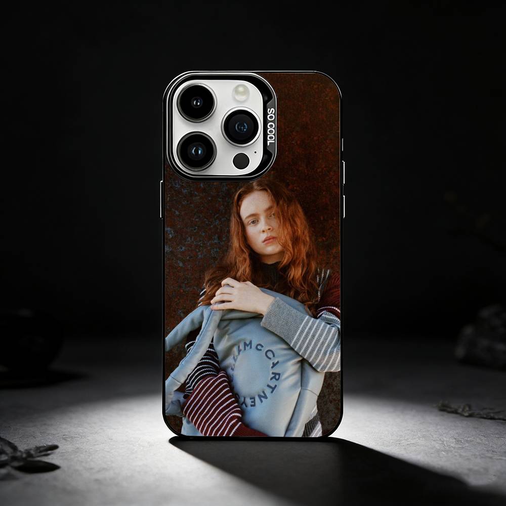 USA A-Actress Sadie S-Sink Phone Case For iPhone 17,16,15,14,13,12,11 Plus,Pro Max,XS,Colored Silver Phone Case