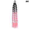 1Pcs Synthetic Wig Lantern Bubble Ponytail Multicolour Fake Braid  Girl Street Photo Modeling Lantern Long Braid