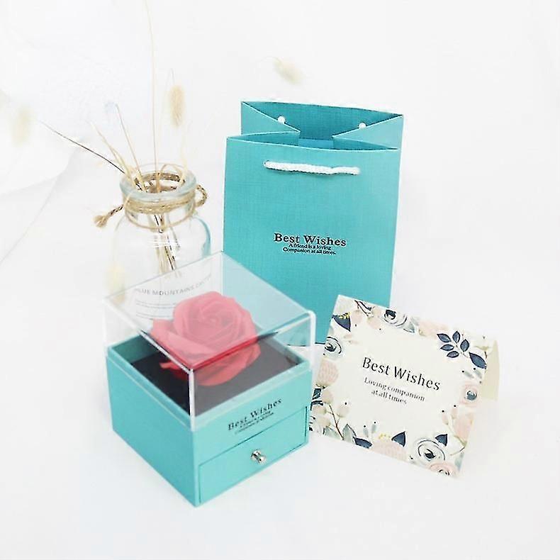 Rose Flower Box Valentines Day Gift Box Artificial Flower Girl Birthday Weeding Mothers Day Party Gift Box