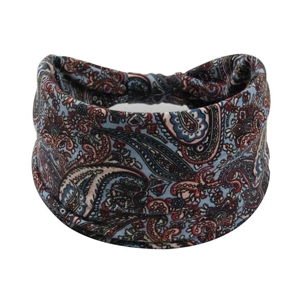 Bohemian Cashew Yoga Übung Stirnband Anti Schweiß und Feuchtigkeit Absorbieren Elastische Baumwolle Stirnband Knoten Stirnband