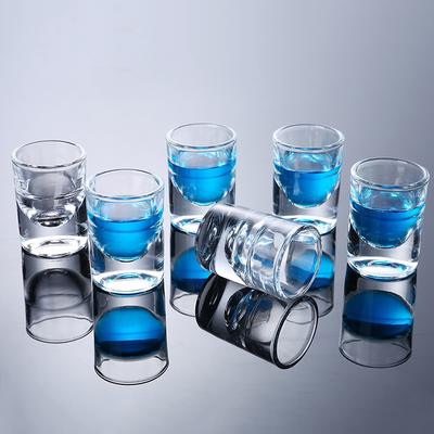Klassisches SGlas Bullet Cup Transparentes Weinglas Elegant Dicker Boden Baijiu-Glas High End Whiskeyglas Scotch Bourbon Gläser